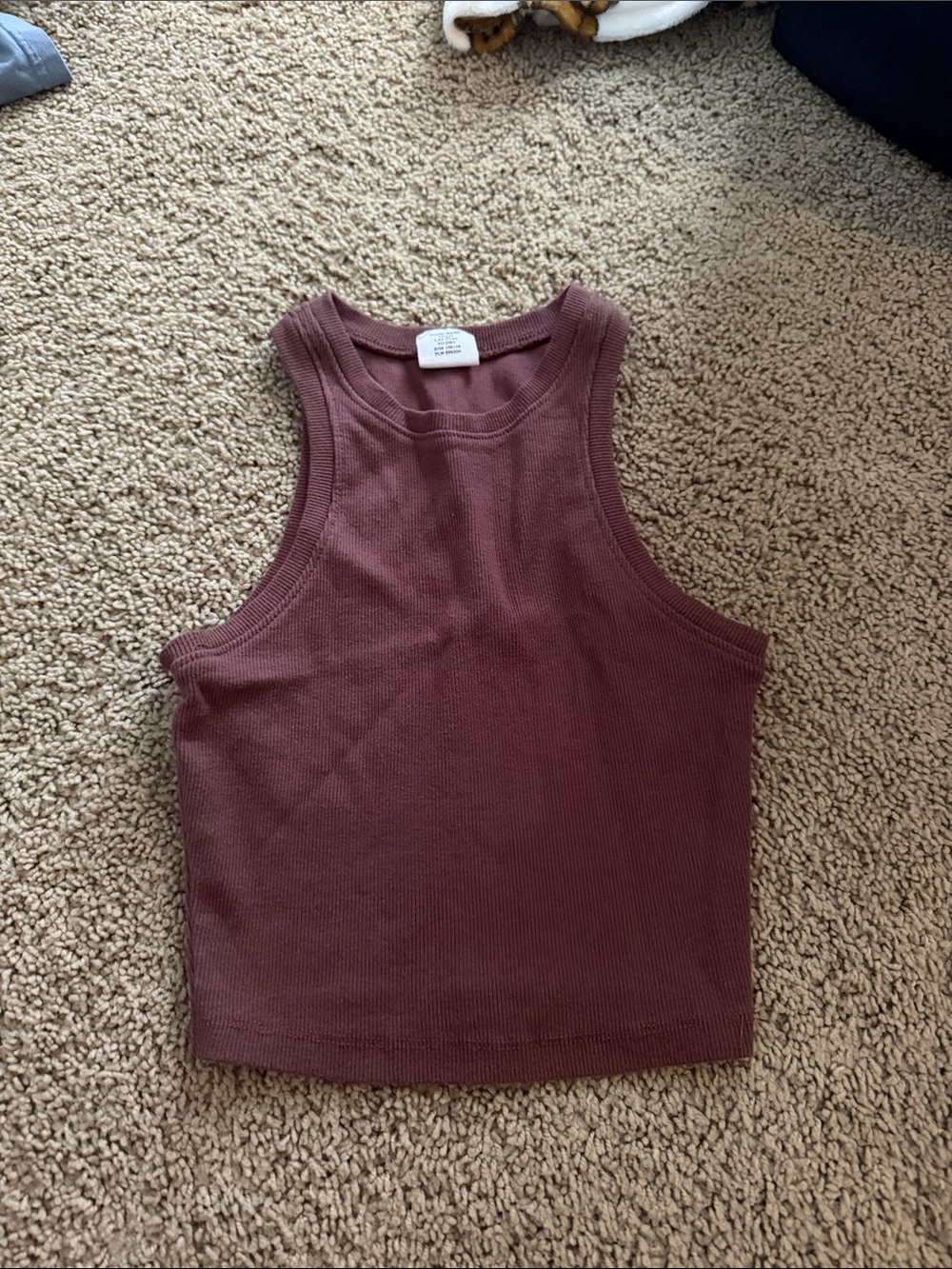 Tilly's Ribbed Tank Top - Mauve